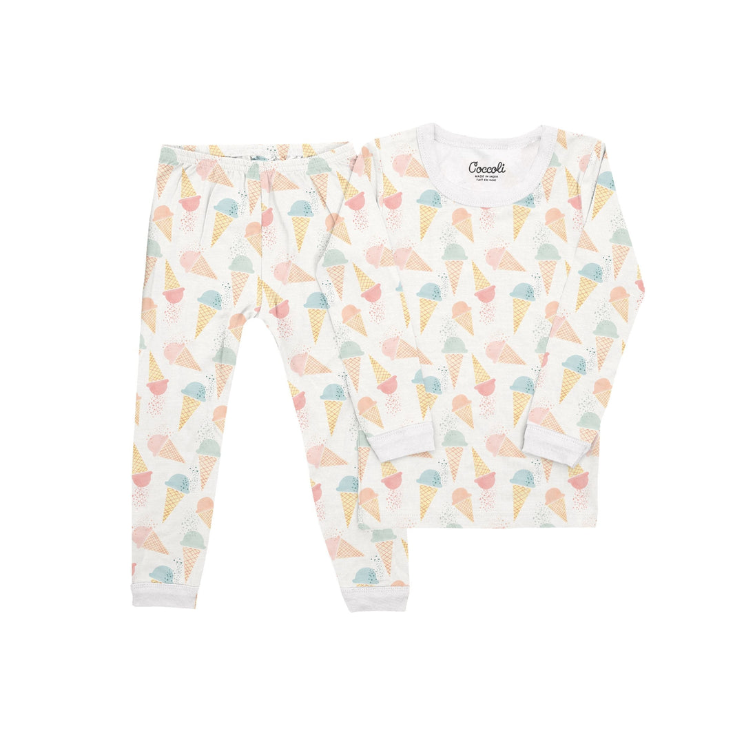 Pyjama 2 pièces crème glacé tencel Coccoli Mlle et Coco