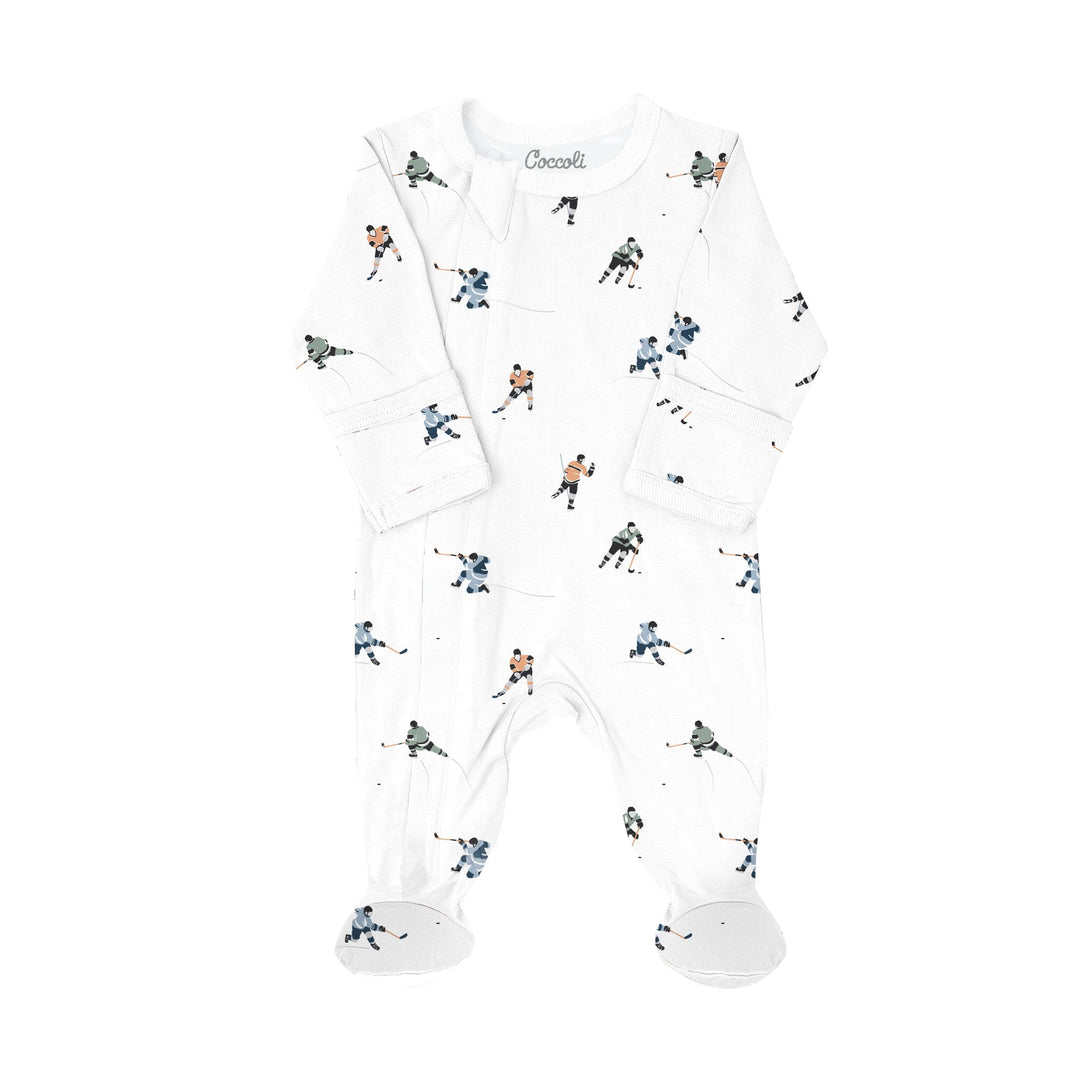 Pyjama coton modal Fond blanc hockey Coccoli Mlle et Coco
