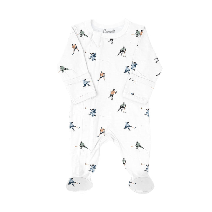Pyjama coton modal Fond blanc hockey Coccoli Mlle et Coco