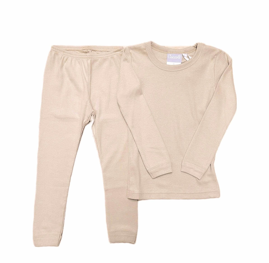 pyjama deux pièces coccoli beige vêtement enfant