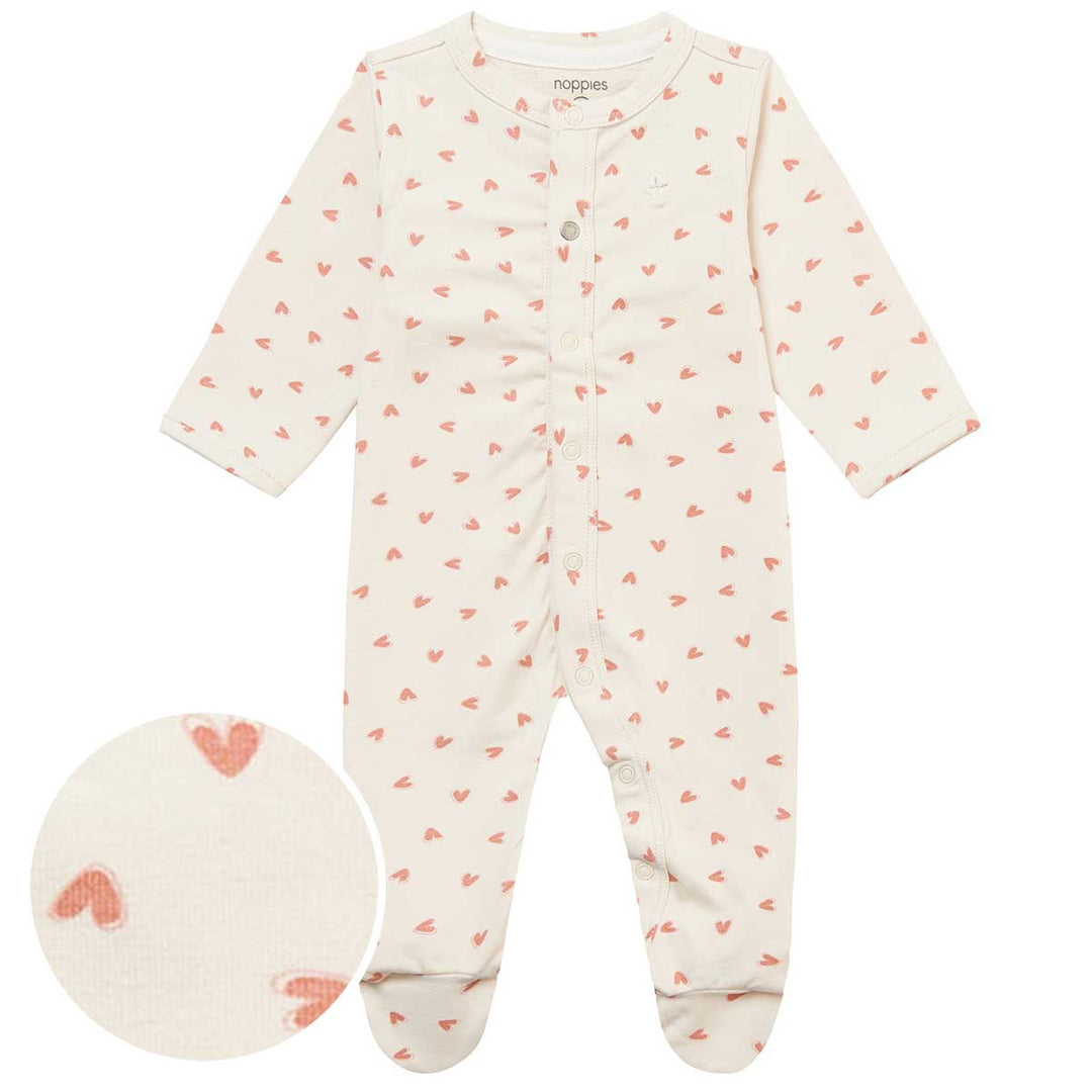 pyjama crème coeur Noppies Mlle et Coco bébé enfant