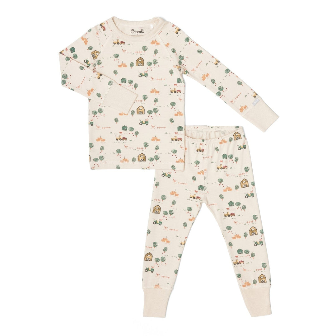 pyjama deux pièces ferme et tracteur Coccoli Mlle et Coco