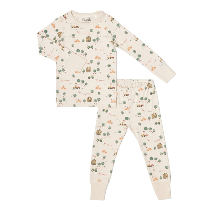 pyjama deux pièces ferme et tracteur Coccoli Mlle et Coco