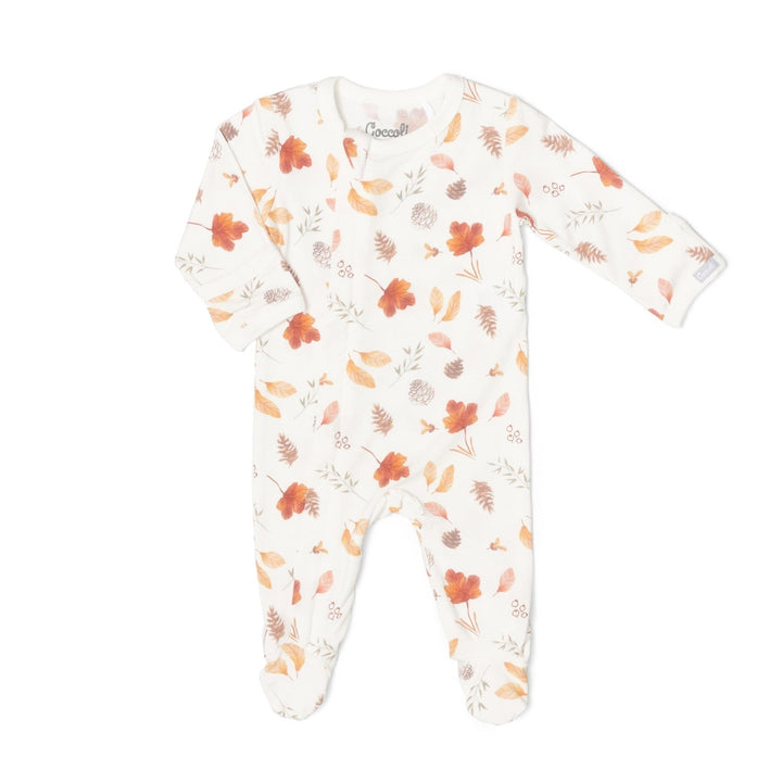 pyjama une pièce feuillage automnal Coccoli Mlle et Coco