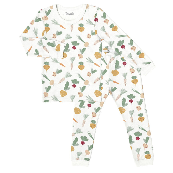 Pyjama manches longues 2 pièces tencel légumes Coccoli Mlle et Coco