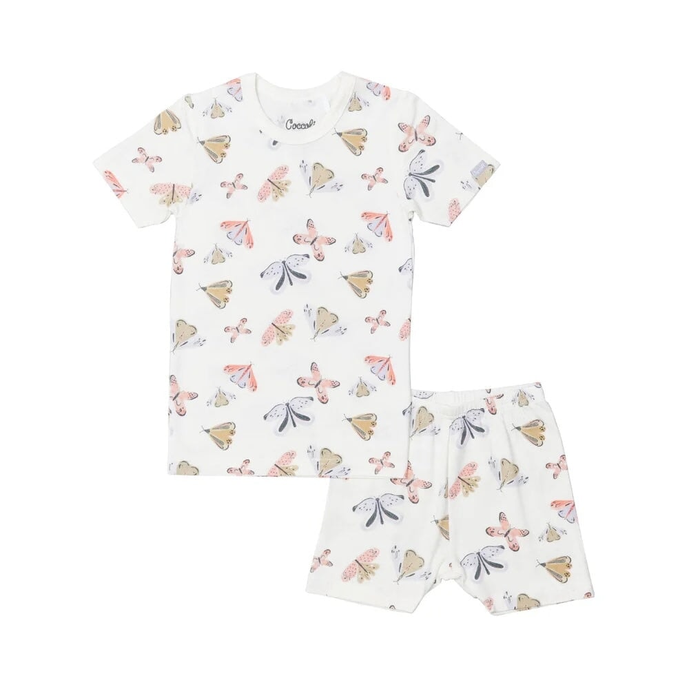 Pyjama deux pièces court tencel papillons Coccoli Mlle et Coco