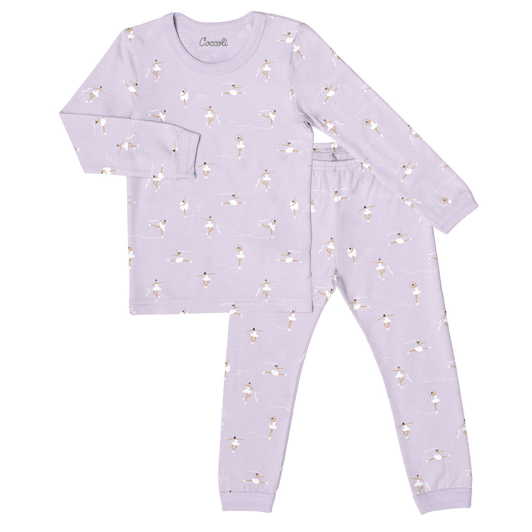 Pyjama 2 pièces tencel Mauve patin artistique Coccoli