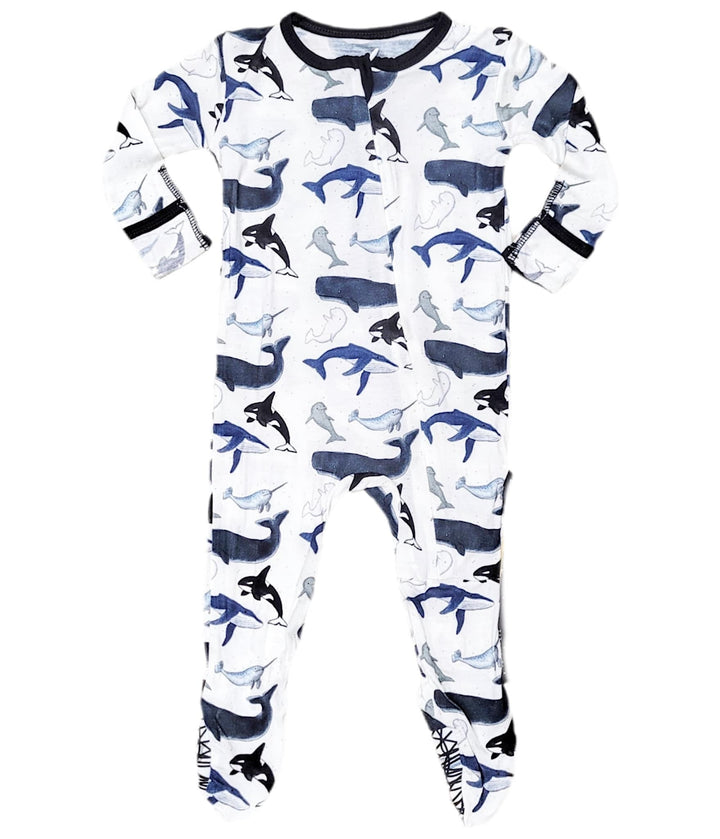 pyjama une pièce baleine Peregrine Mlle et Coco 