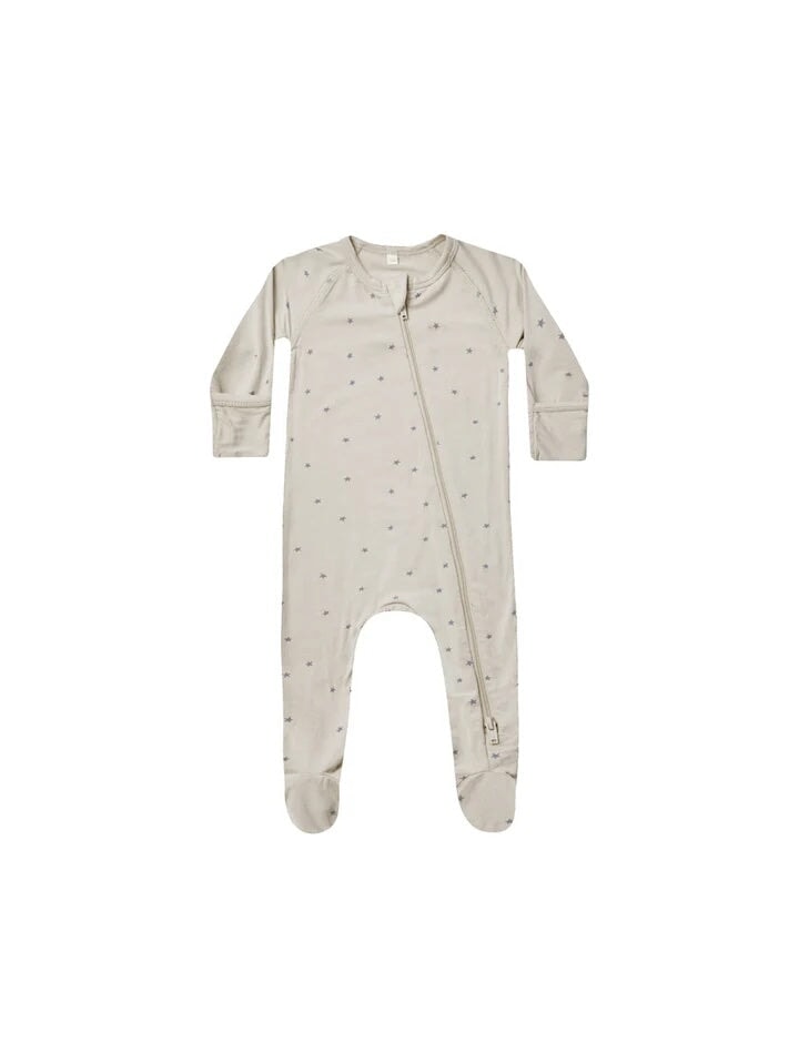 pyjama une pièce Quincy Mae taupe étoiles Mlle et Coco