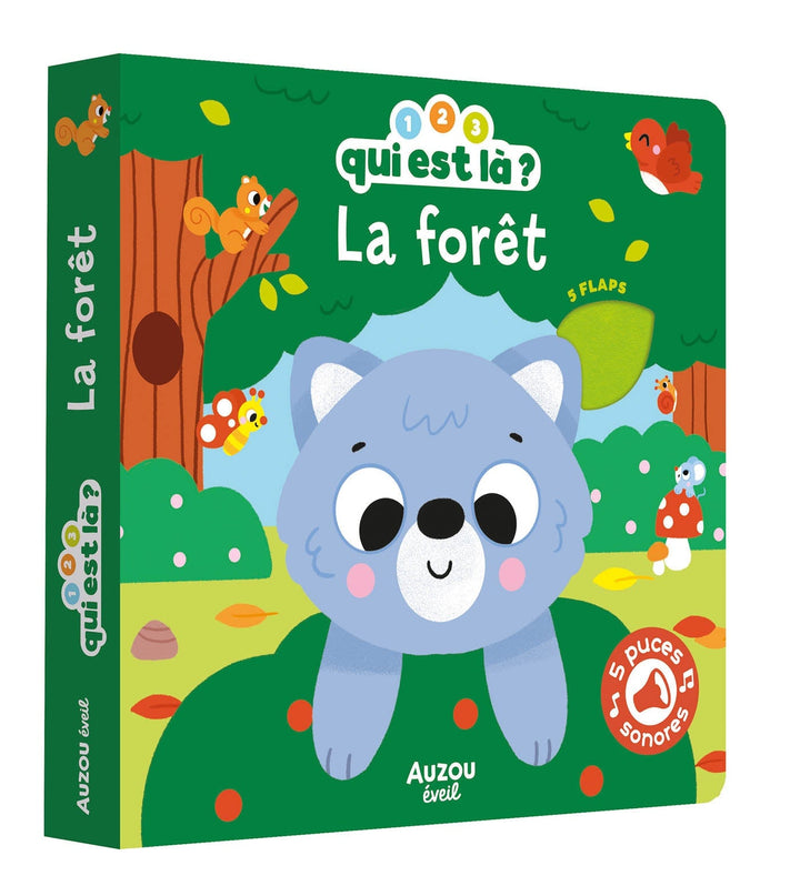 Livre sonore qui est là la forêt Auzou Mlle et Coco