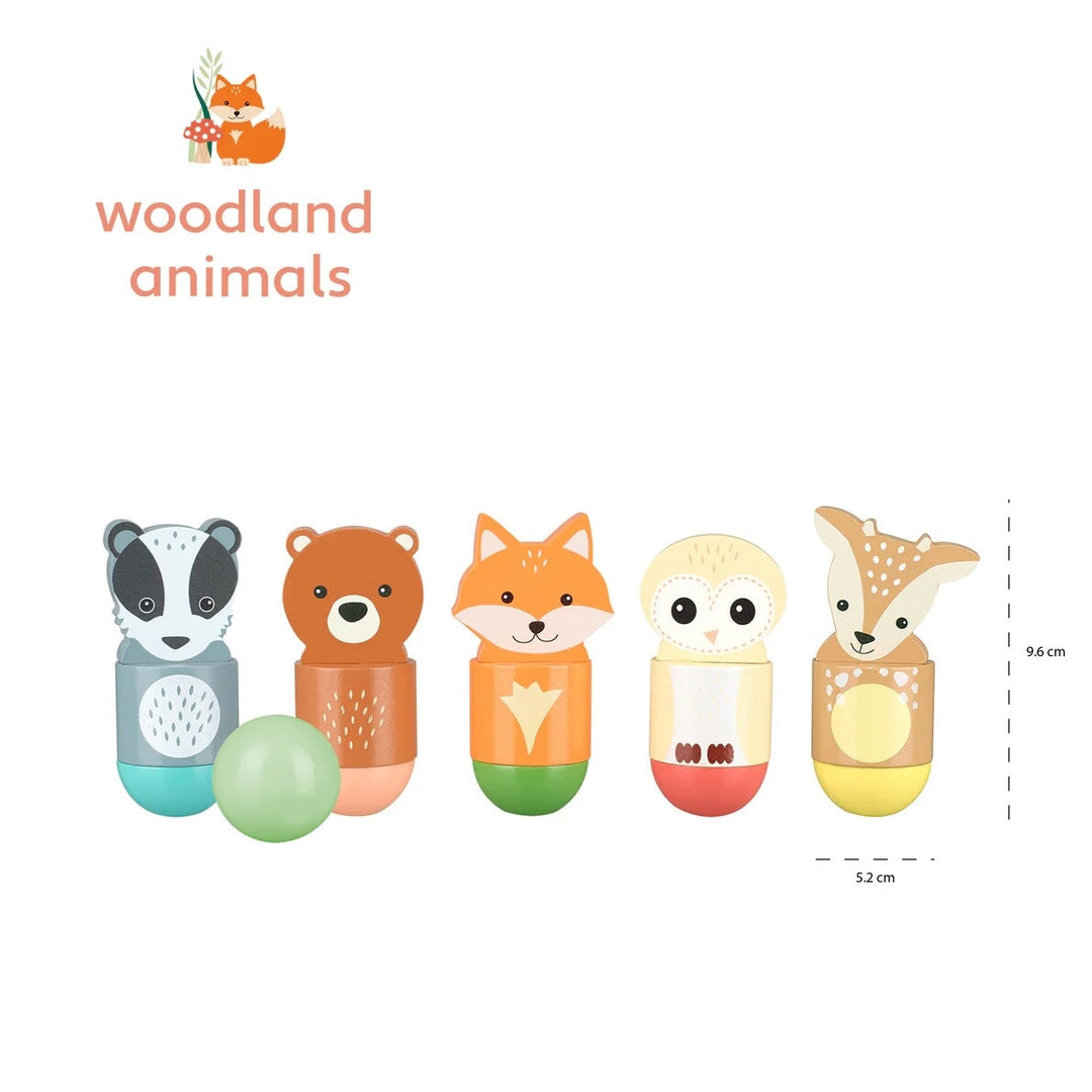 Jeux de Quilles animaux de la fôret Orange Tree Toys Mlle et Coco