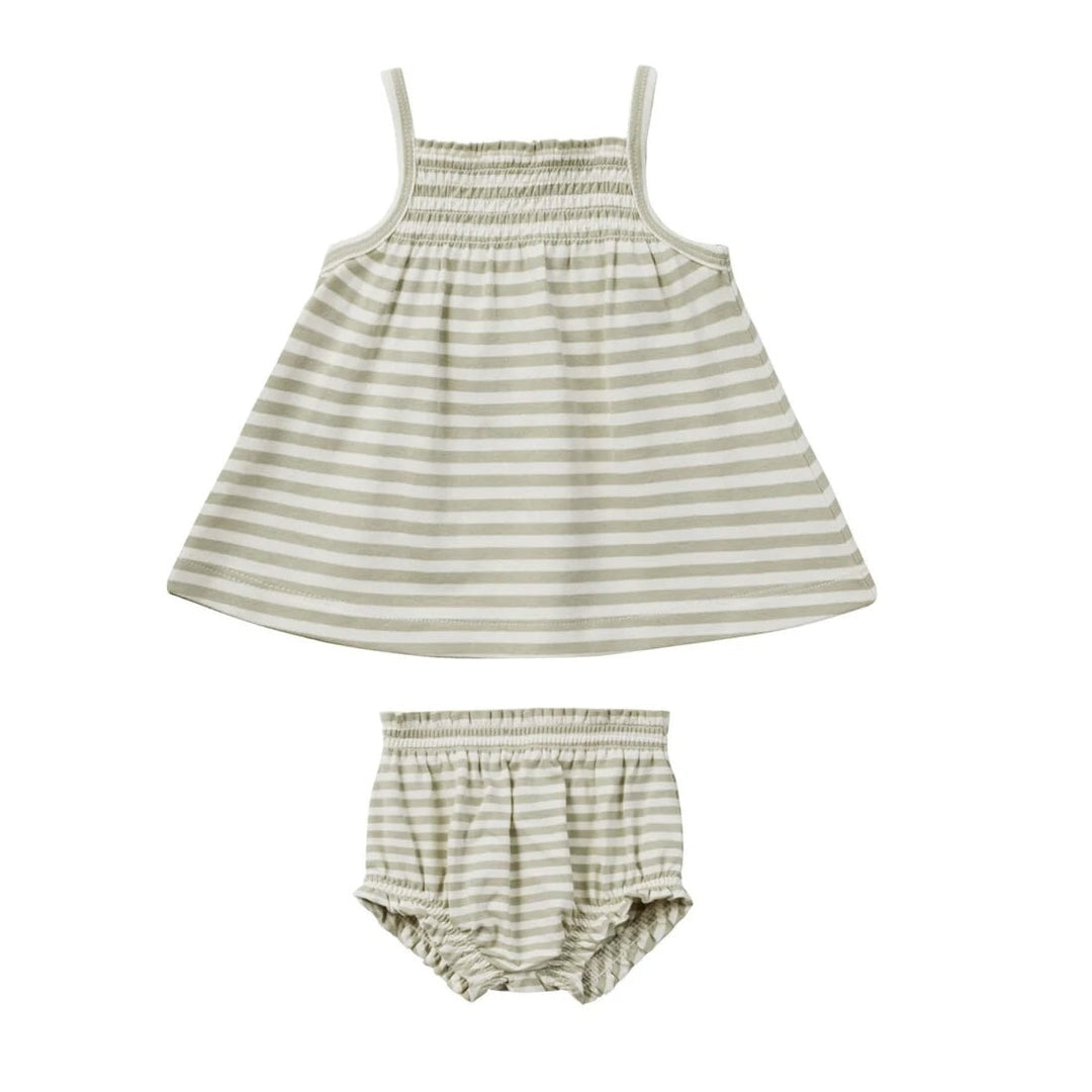 Ensemble 2 pièces Quincy Mae sauge blanc Mlle et Coco