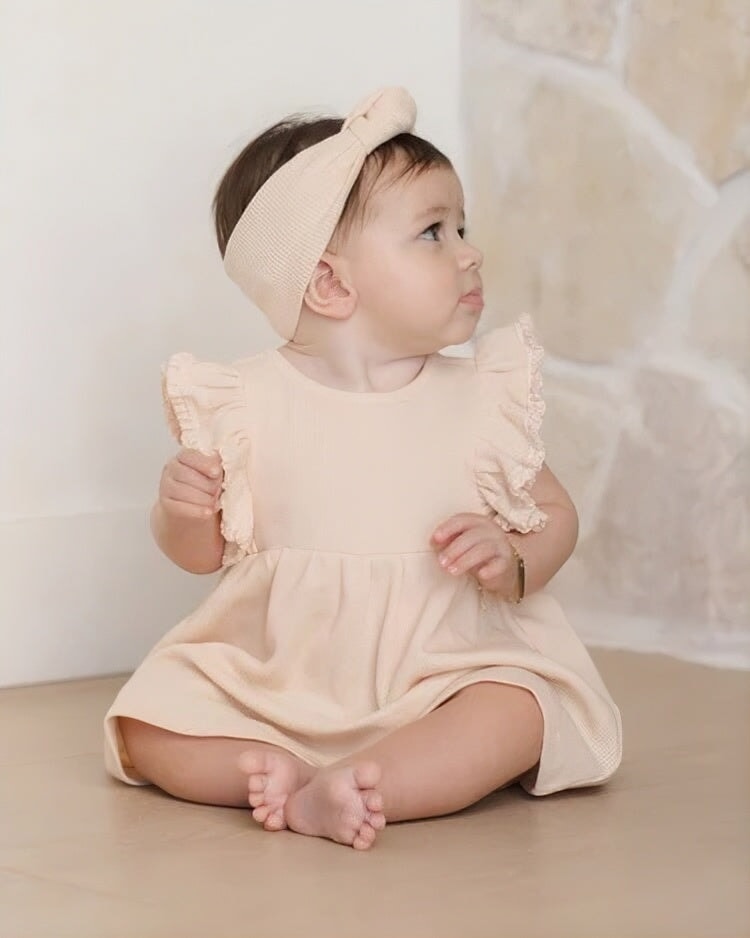 Robe et culotte assortie rose antique Quincy Mae Mlle et Coco