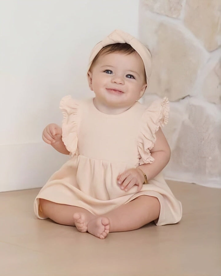 Robe et culotte assortie rose antique Quincy Mae Mlle et Coco