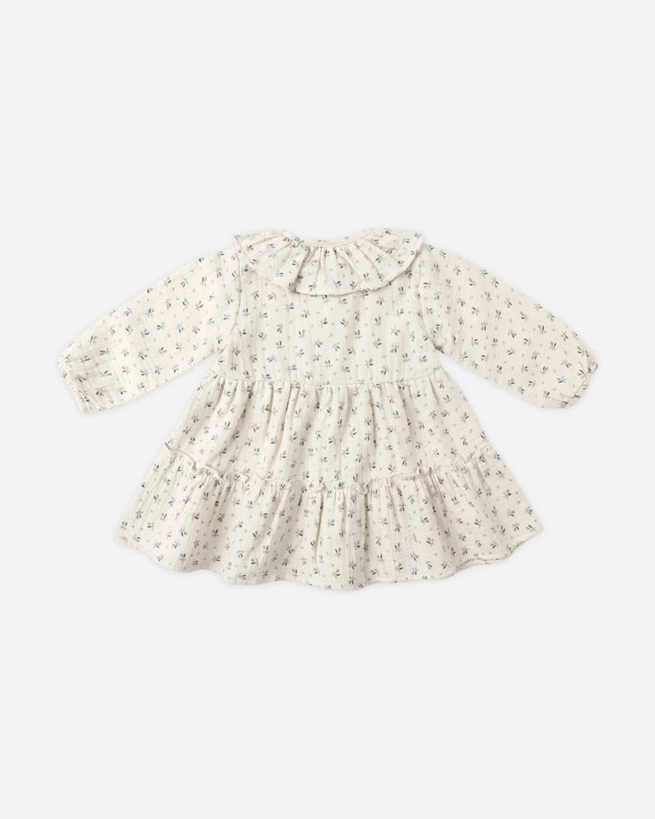 Robe boutonnée à col volanté Bluebell Quincy Mae Mlle et Coco