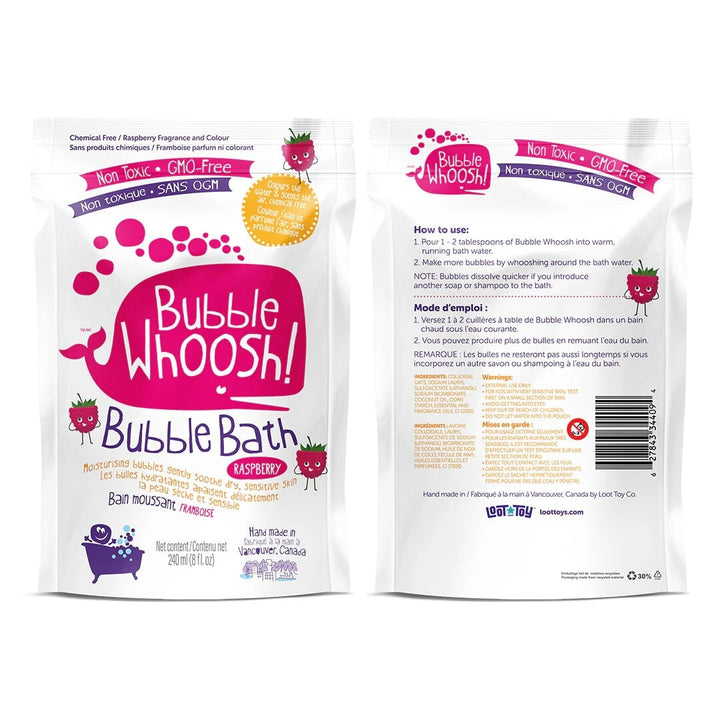 Bain moussant Bubble Woosh framboise Loot Toys Mlle et Coco