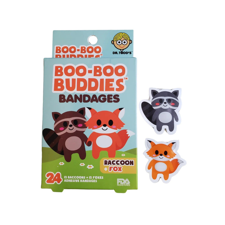pensement bandage Boo-Boo Buddies raton laveur renard 
