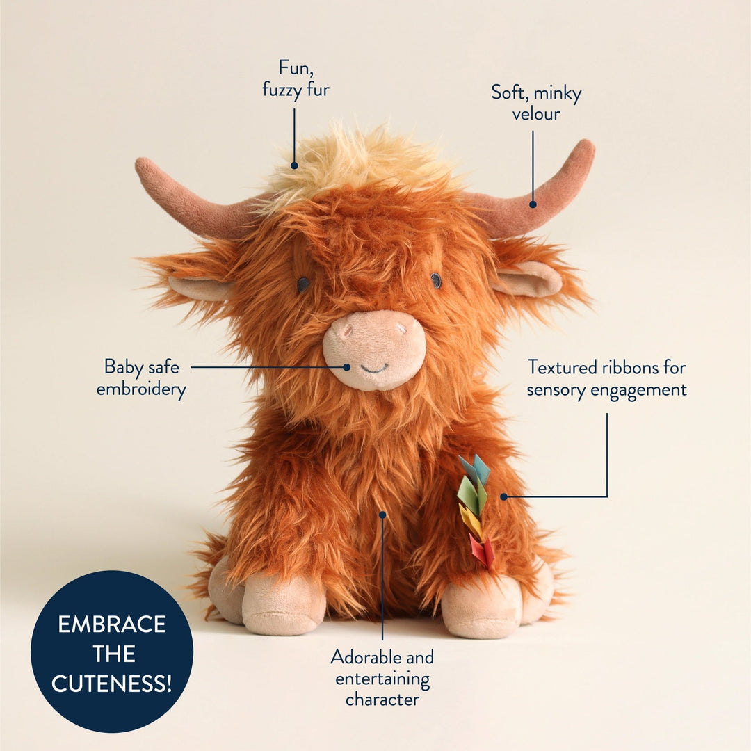 peluche Itzy Ritzy Vache Higland Mlle et Coco