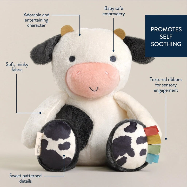 peluche sensoriel vache Itzy Ritzy Mlle et Coco