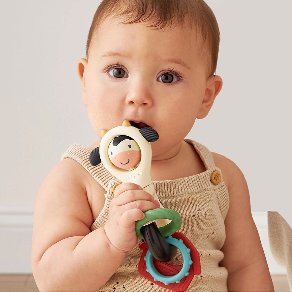 jouet activité sensoriel vache spinner itzy ritzy Mlle et Coco