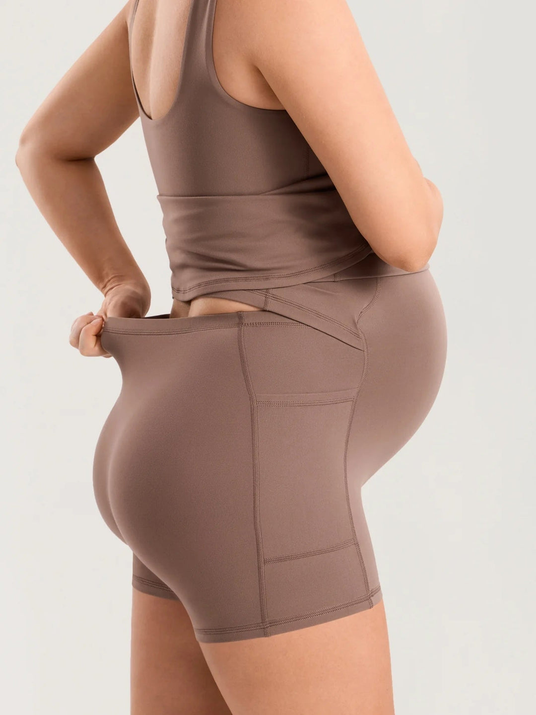 Robe de maternité Natrelax Brun violet Momanda Mlle et Coco