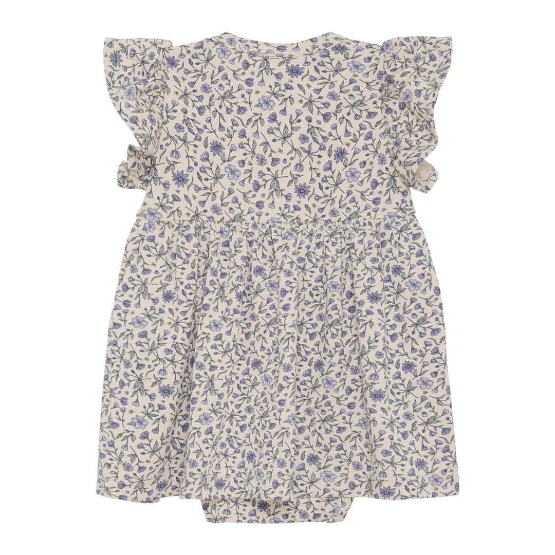 robe caches-couches floral beige lilas Fixoni Mlle et Coco