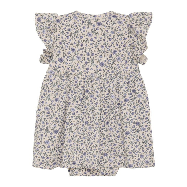 robe caches-couches floral beige lilas Fixoni Mlle et Coco