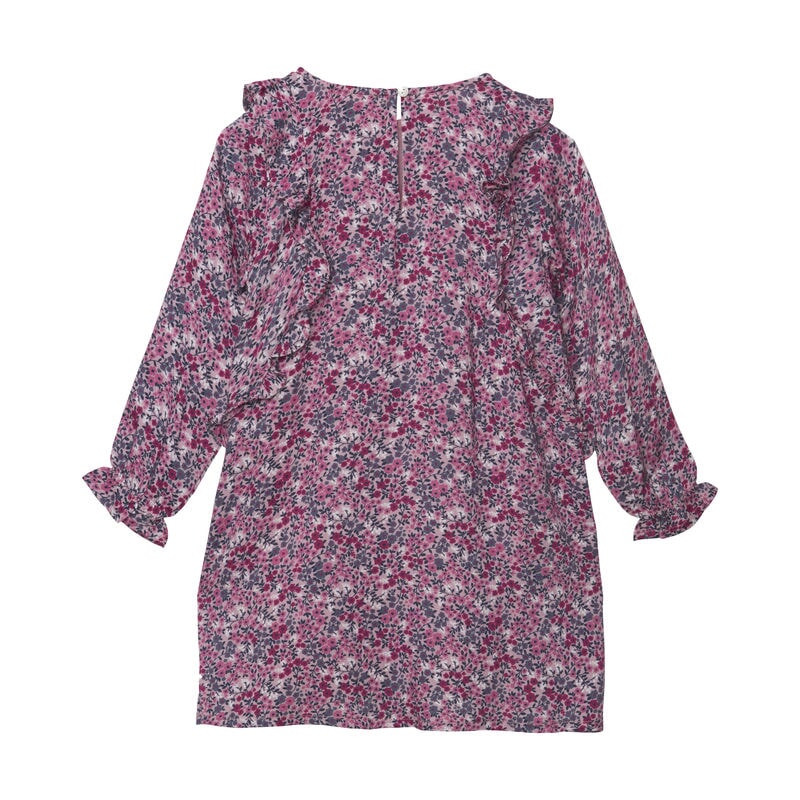 robe manches longues fleuri rose mauve Creamie Mlle et Coco