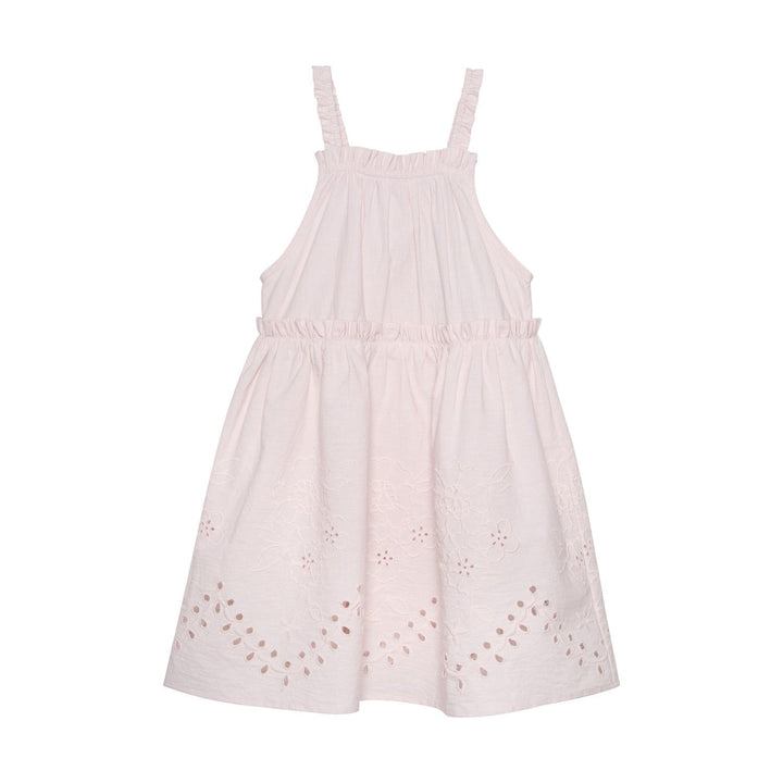 robe dentelle motifs floraux rose Minymo Mlle et Coco 123117