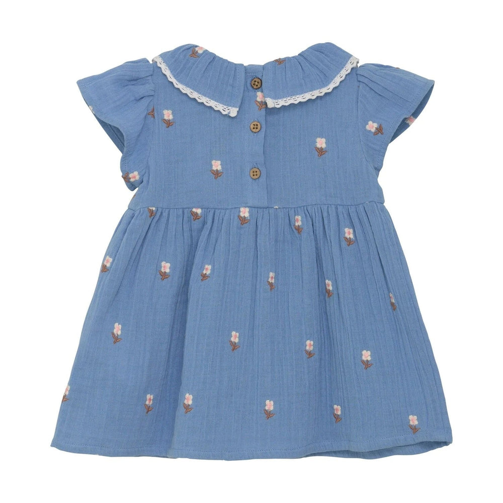 Robe - Coton léger bleu et floral - En-fant Vêtements (échantillons) En Fant 