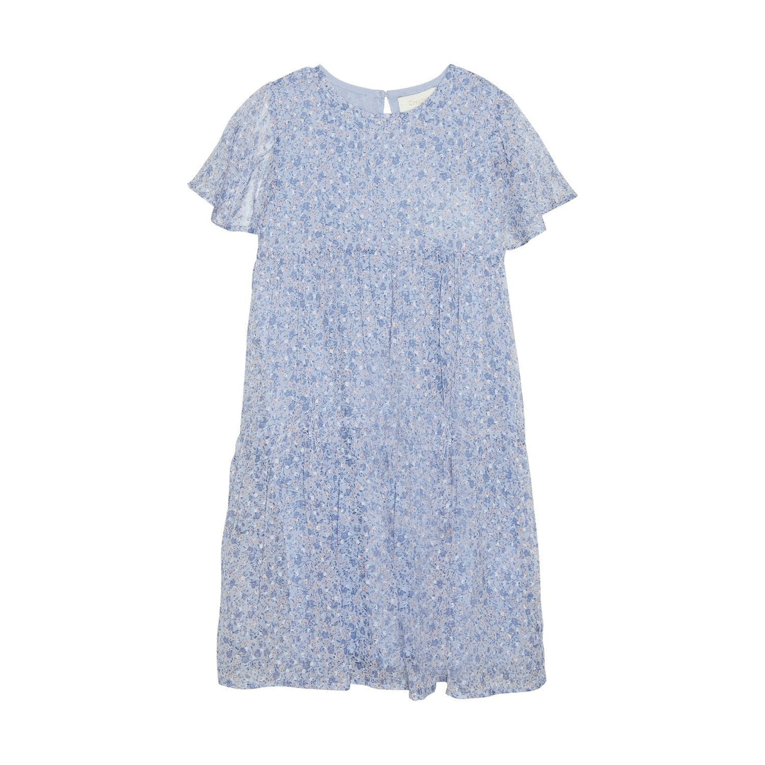 robe à volant légère fleuri bleu Creamie vêtement enfant