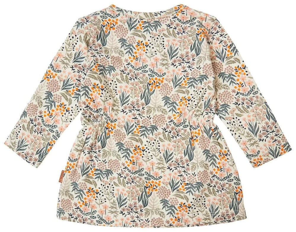 Robe Violet Fleurs sur fond crème Noppies Mlle et Coco