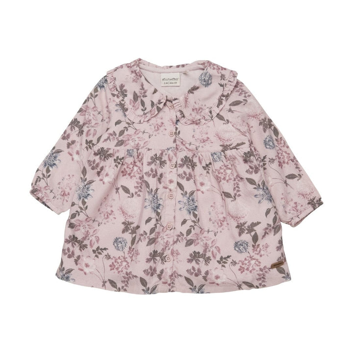 robe manches longues rose floral Minymo Mlle et Coco