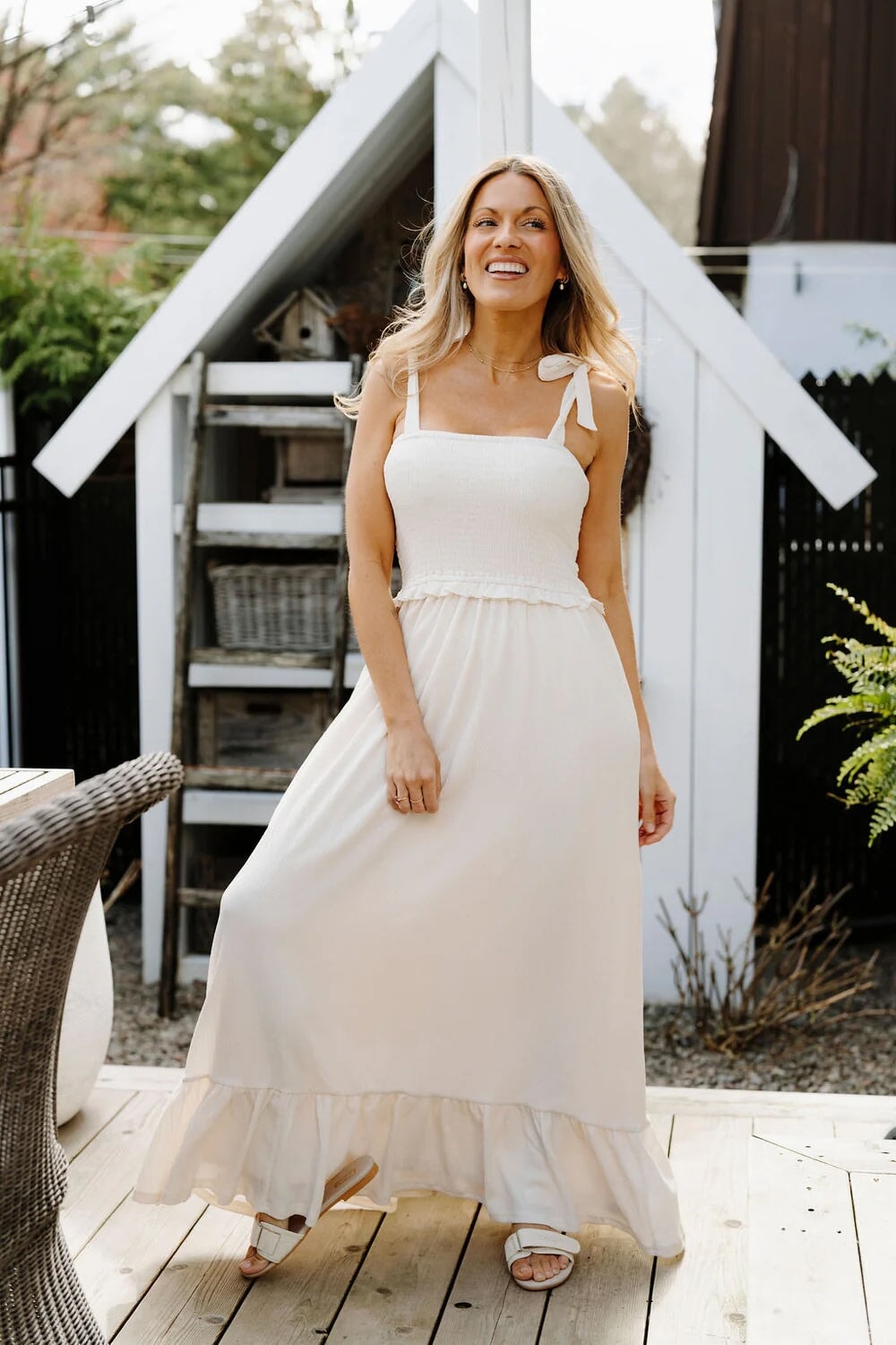 Robe maternité Larissa ivoire doux Rose Maternité Mlle et Coco