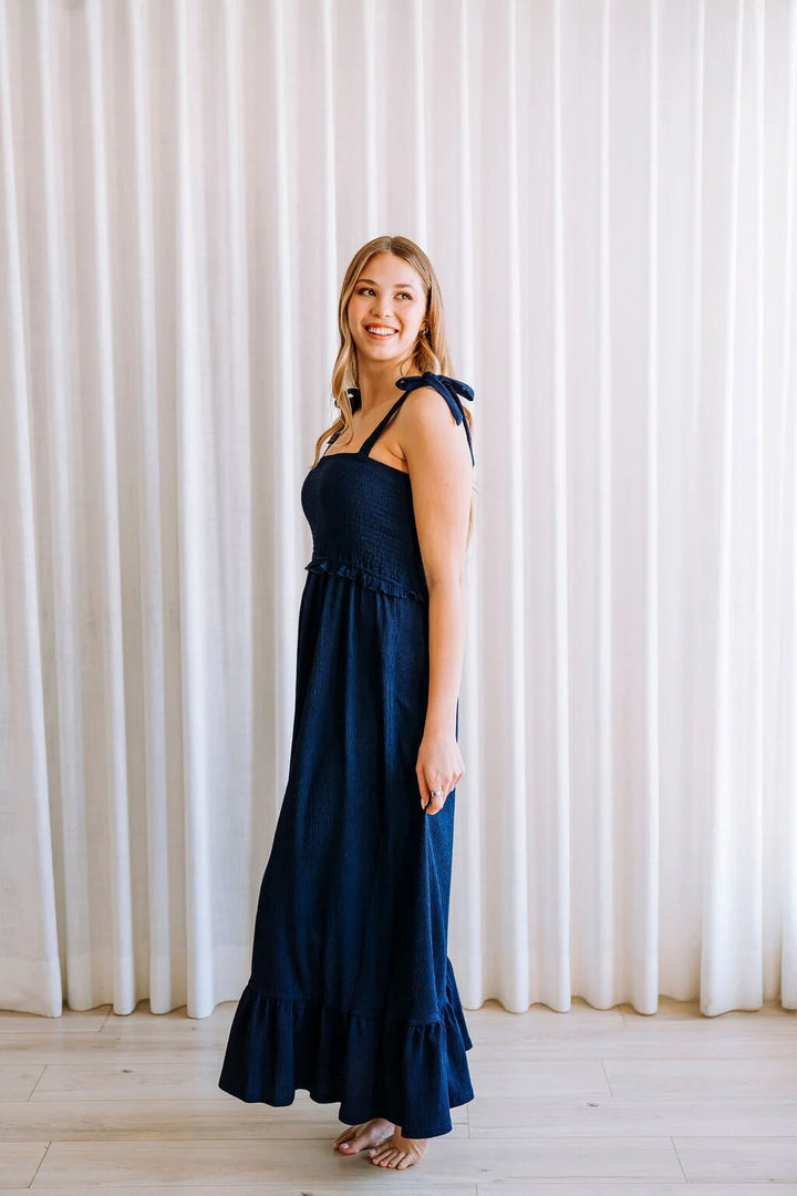 Robe maternité Larissa marine nuit Mlle et Coco