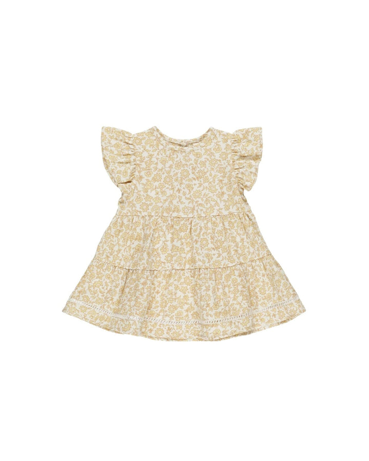 Robe et culotte assorties Lily fleurs jaunes  Quincy Mae Mlle et Coco