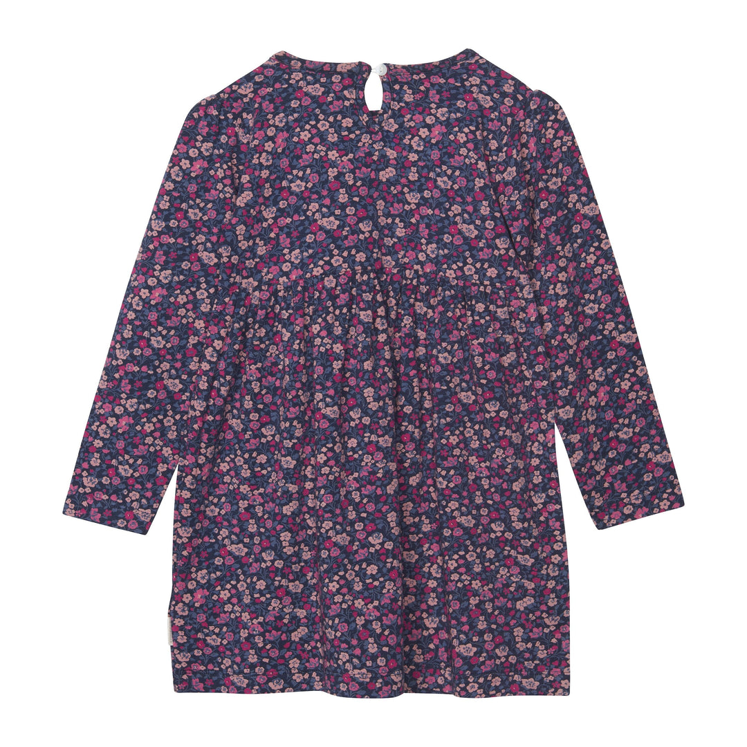 robe manches longues motifs fleurs rose vêtement Creamie Mlleetcoco
