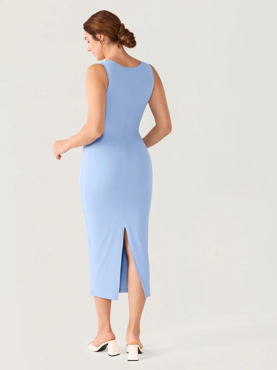 robe maternité allaitement bleu moonlight Momanda Mlle et Coco