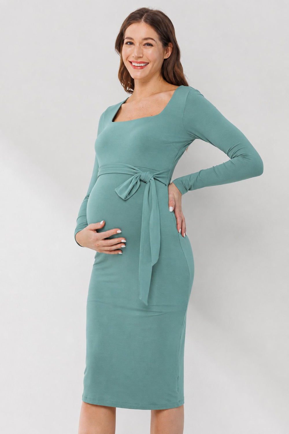 Robe maternité Bleu sarcelle Hello Miz Mlle et Coco