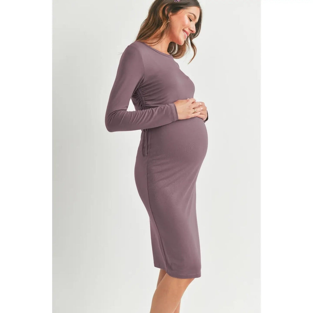 robe maternité allaitement mauve Hello Miz Mlle et Coco