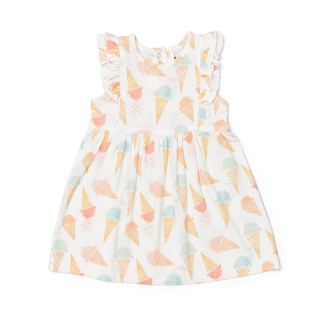 robe coccoli crème glacé modal tencel Mlle et Coco
