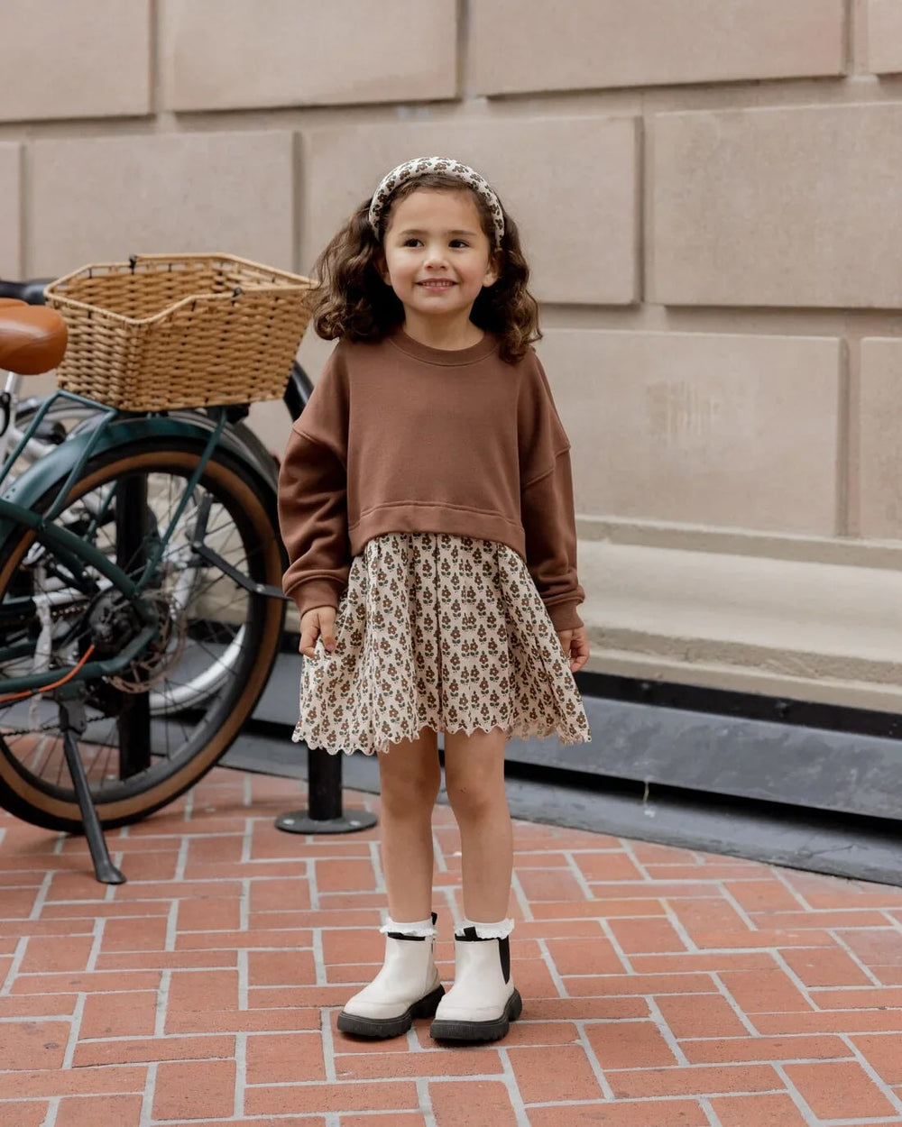Robe pull sweatshirt cacao Rylee + Cru Mlle et Coco