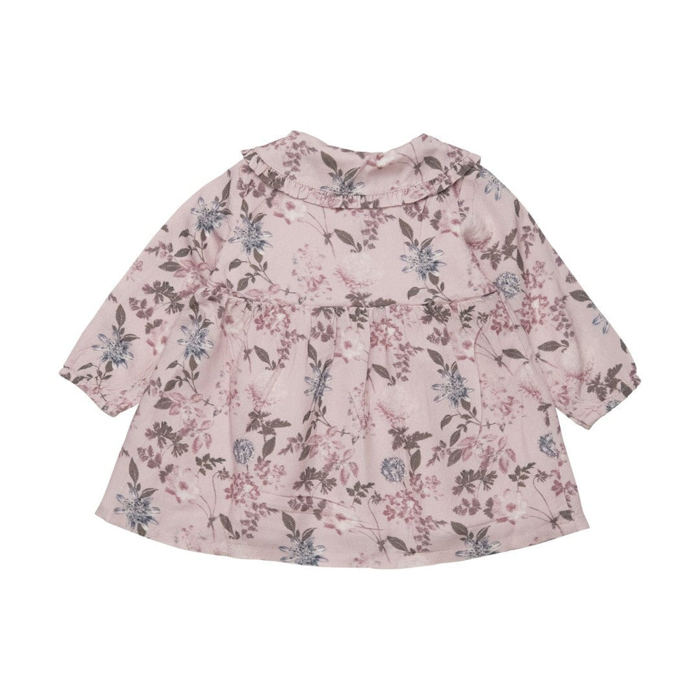 robe manches longues rose floral Minymo Mlle et Coco