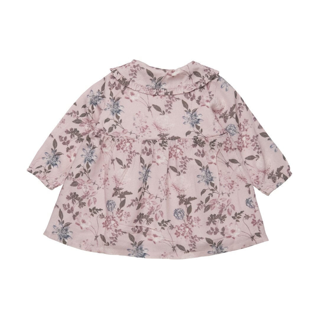 robe manches longues rose floral Minymo Mlle et Coco