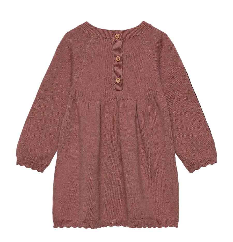 Robe en laine rose Burlwood Huttelihut Mlle et Coco