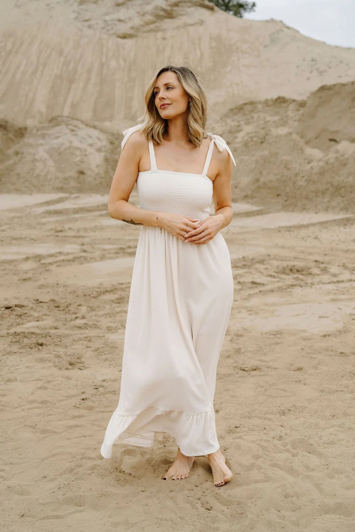 Robe maternité Larissa ivoire doux Rose Maternité Mlle et Coco