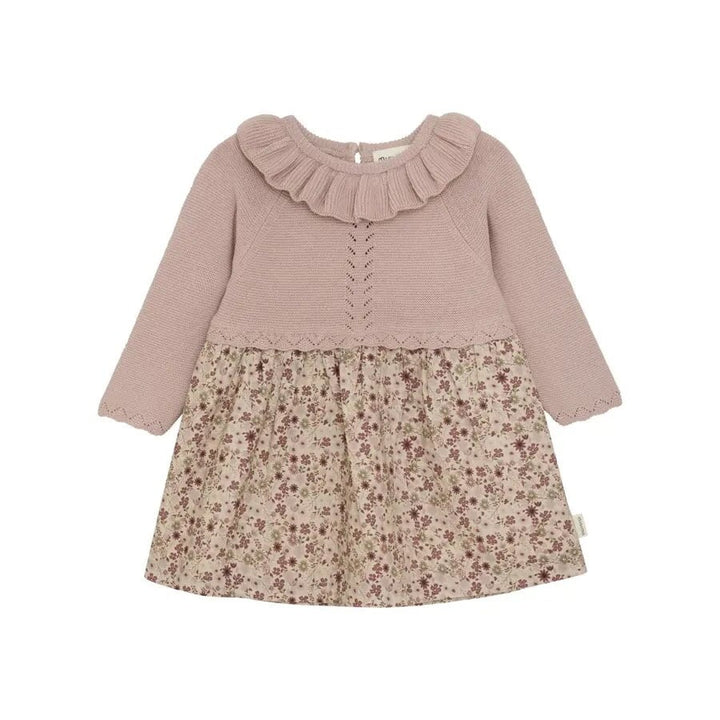 Robe en tricot fleuris Minymo Mlle et Coco