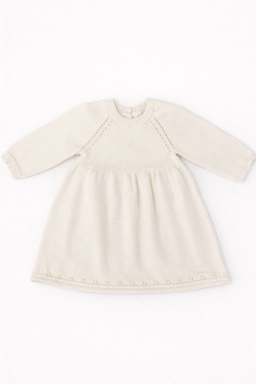 Robe en tricot ivoire Huttelihut Mlle et Coco