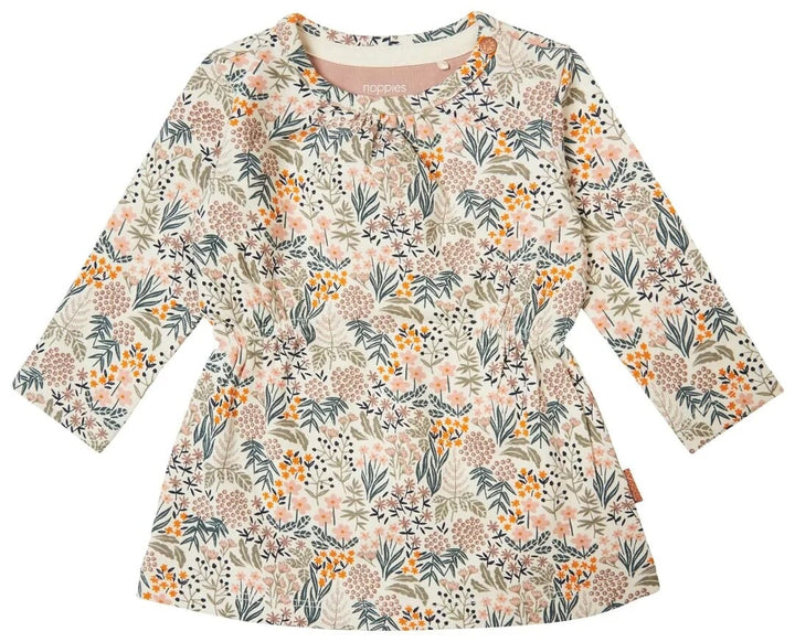 Robe Violet Fleurs sur fond crème Noppies Mlle et Coco