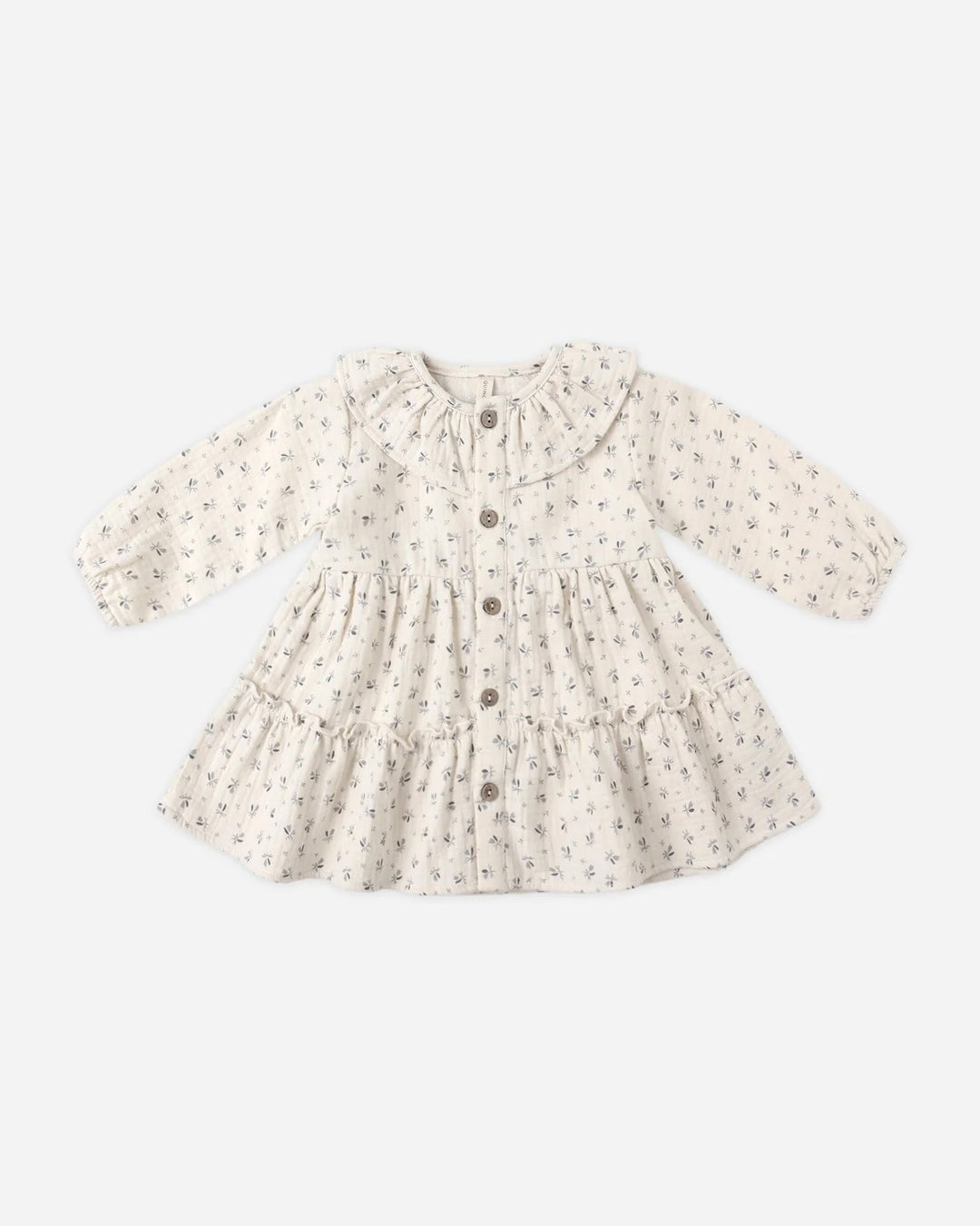 Robe boutonnée à col volanté Bluebell Quincy Mae Mlle et Coco